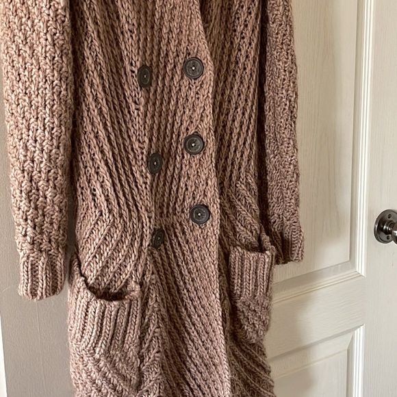 Free People Buttermilk Biscuit Sweater Cardigan - Picture 8 of 11
